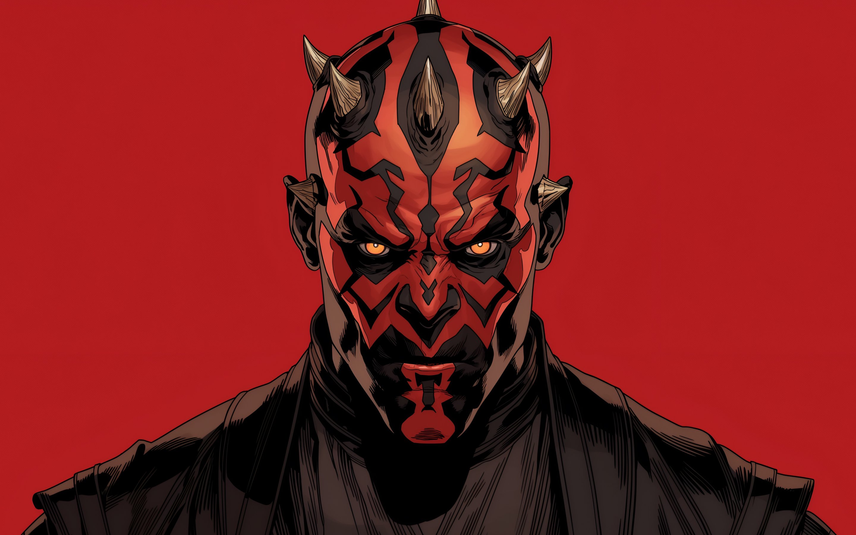Darth Maul - Shadow Lord Portrait - Wallpapers for Apple MacBook 15″ in 2880x1800 resolution