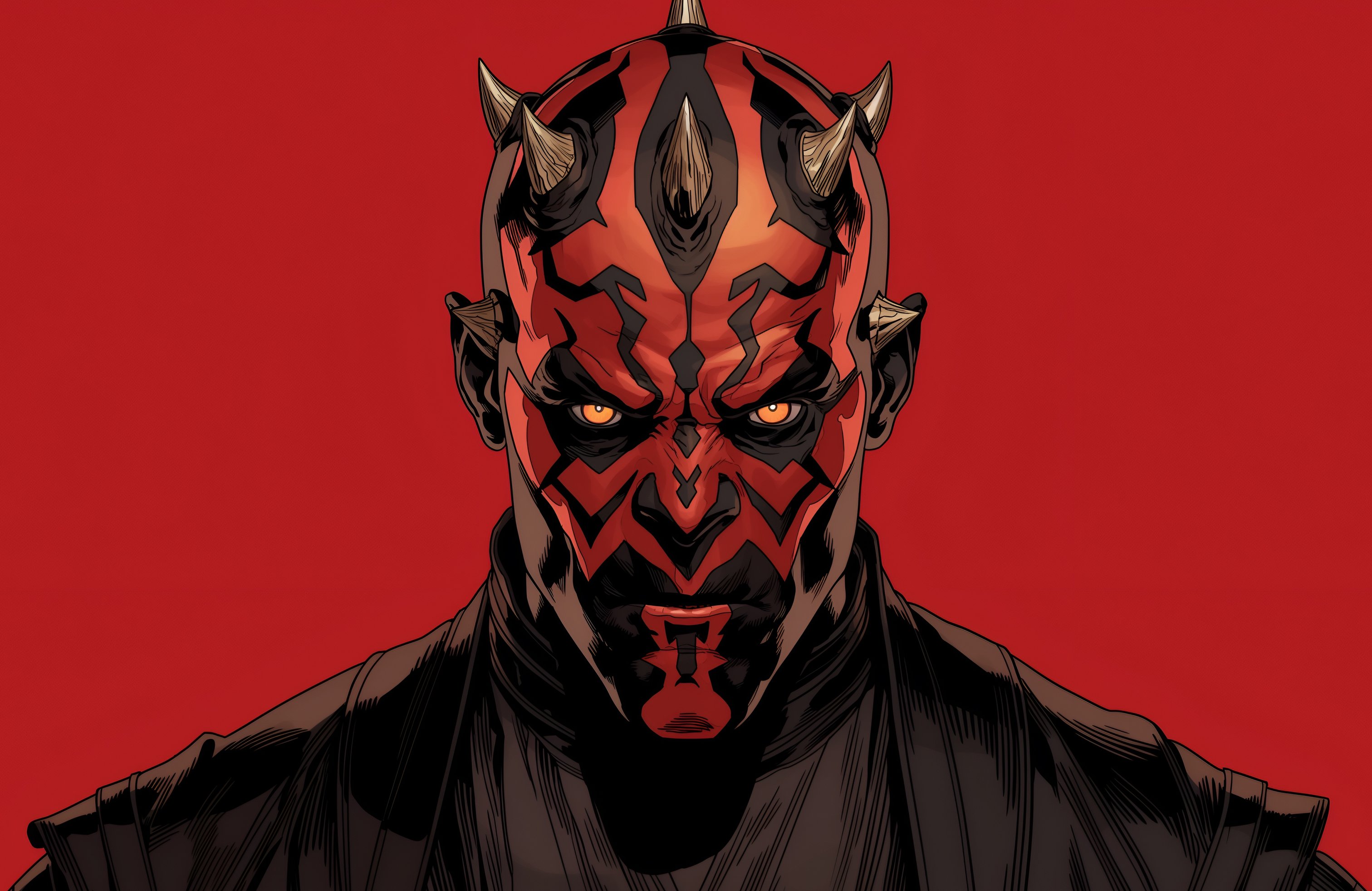Darth Maul - Shadow Lord Portrait - Wallpapers for Apple MacBook 14.2″ in 3024x1964 resolution