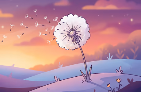 Seeds Wallpapers for iPad 10.2″ (2160x2160): dandelion, field, sunset, evening