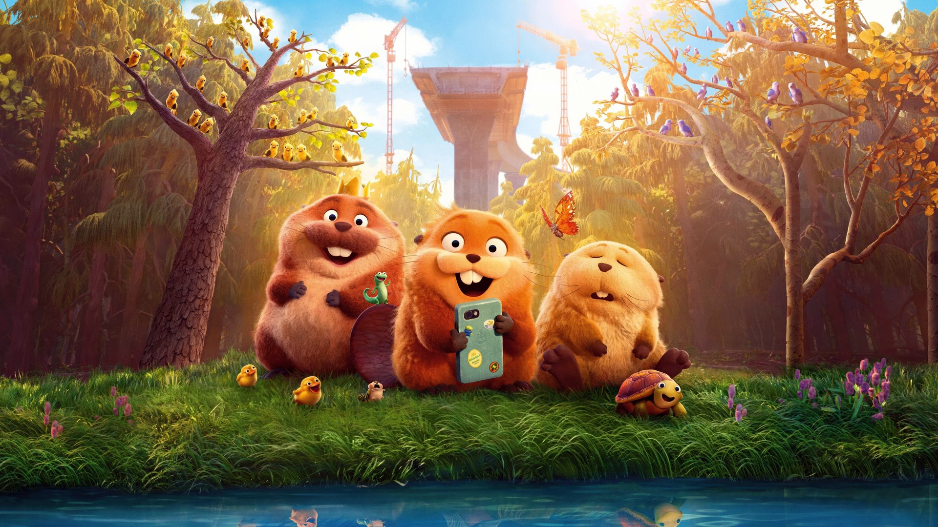 Hoppers poster with beavers - Full HD wallpapers in 1920x1080 resolution