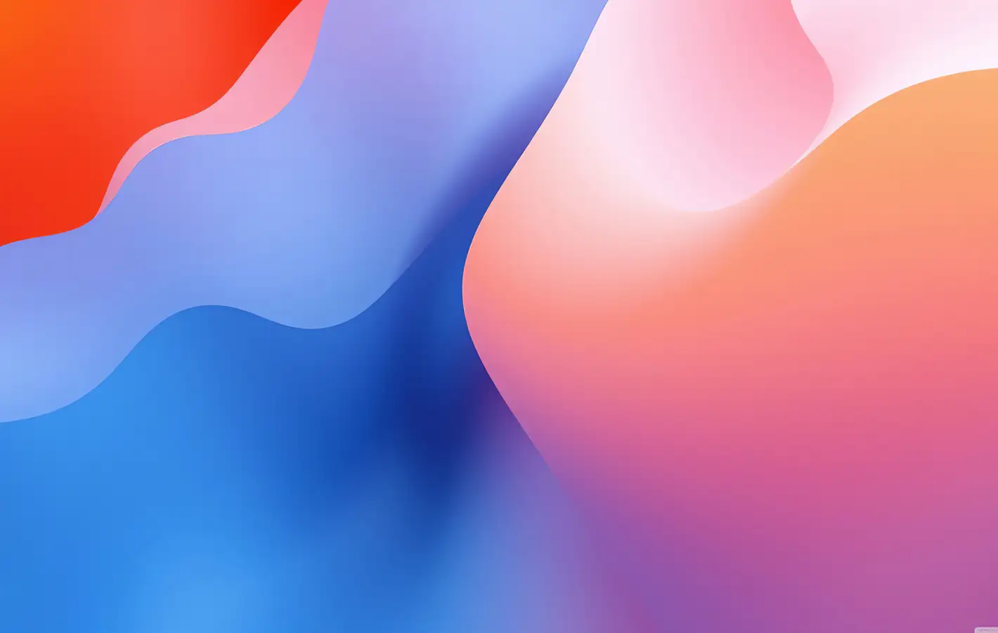 Pastel Fluid Gradient Waves — desktop and phone wallpaper, free download