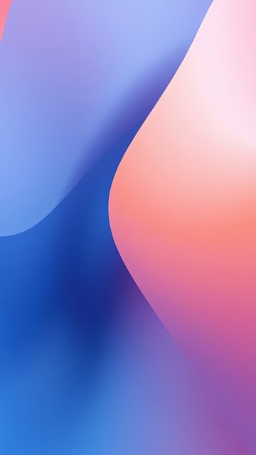 Pastel Fluid Gradient Waves - Wallpapers for Nokia, Samsung in 360x640 resolution