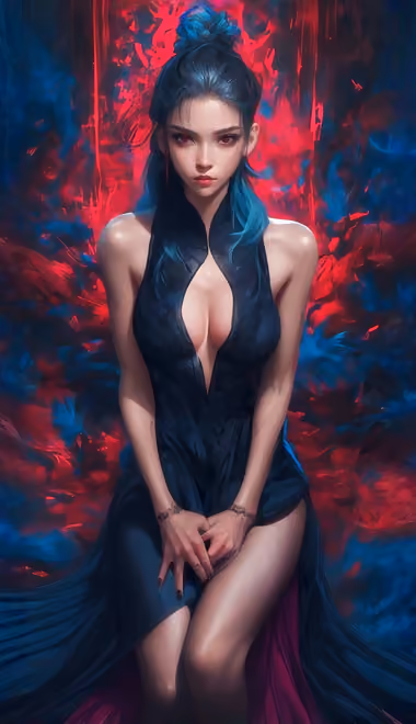 Hairstyle Wallpapers for Samsung, HTC, Sony (540x960): woman, brunette, makeup, red eyes