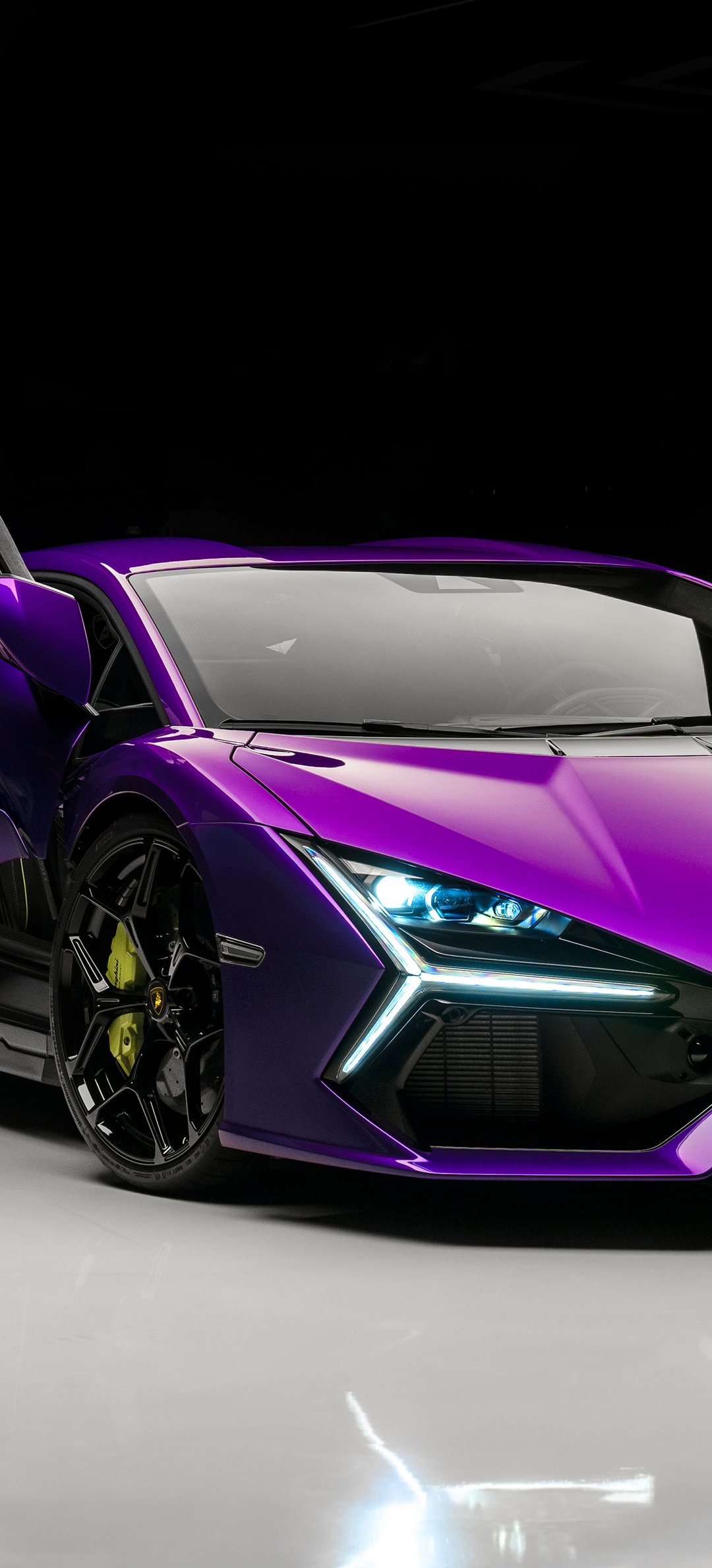 Lamborghini Revuelto Purple Hypercar - Wallpapers for Honor/Huawei in 1080x2376 resolution