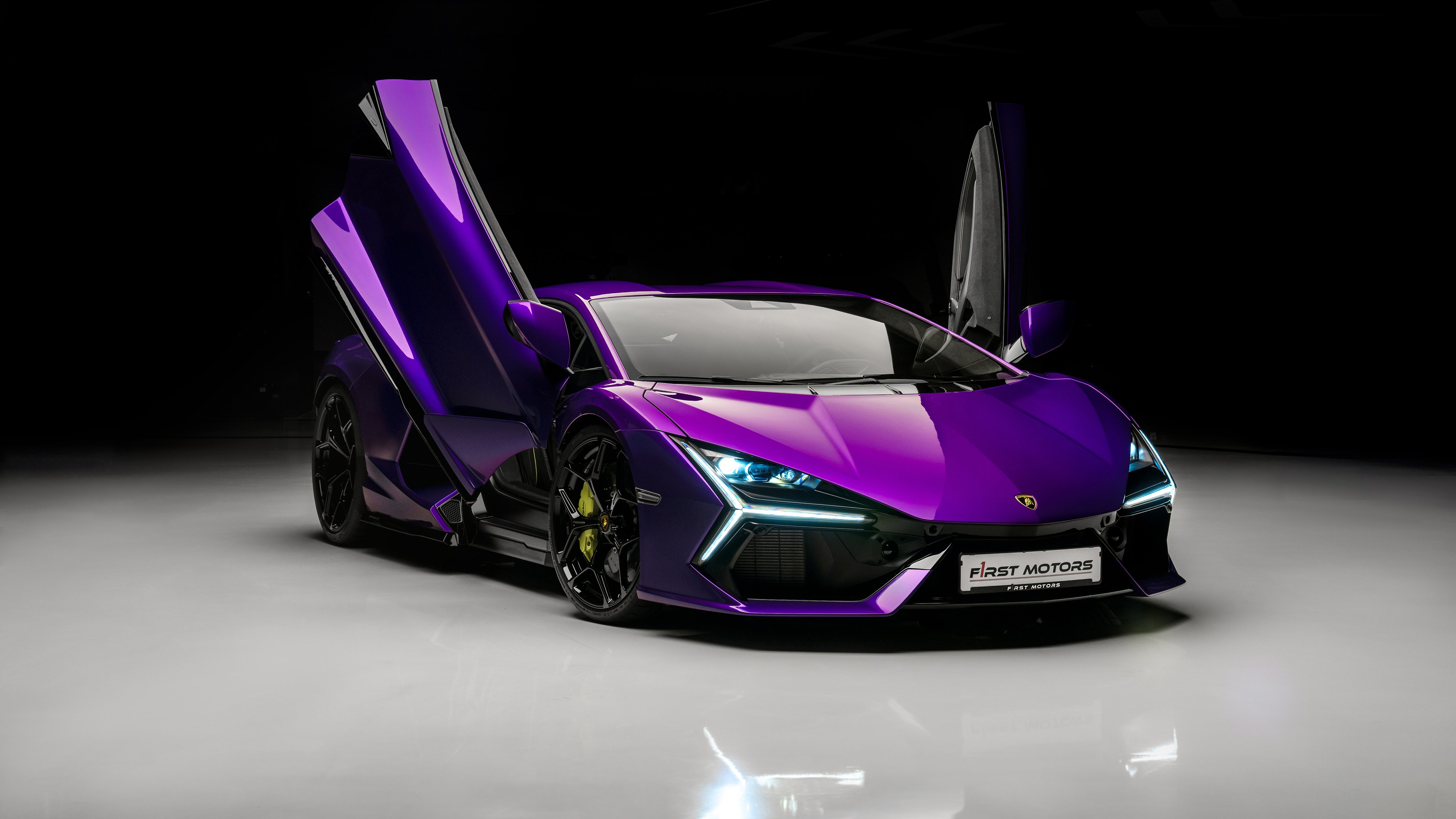 Lamborghini Revuelto Purple Hypercar - Wallpapers for Apple iMac 24″ in 4480x2520 resolution