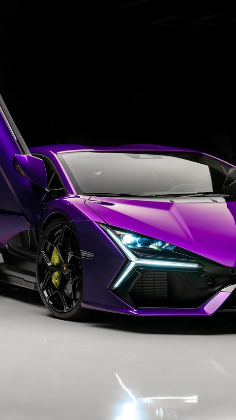 Lamborghini Revuelto Purple Hypercar - Wallpapers for LG/ASUS in 480x854 resolution