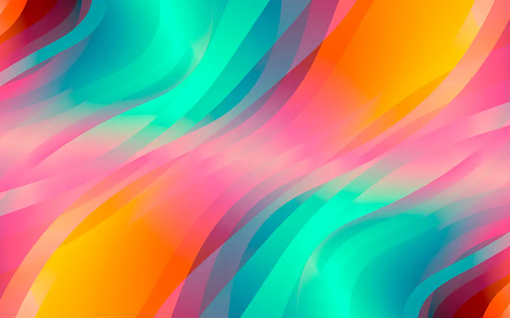 Abstract Neon Gradient Layers — desktop and phone wallpaper, free download