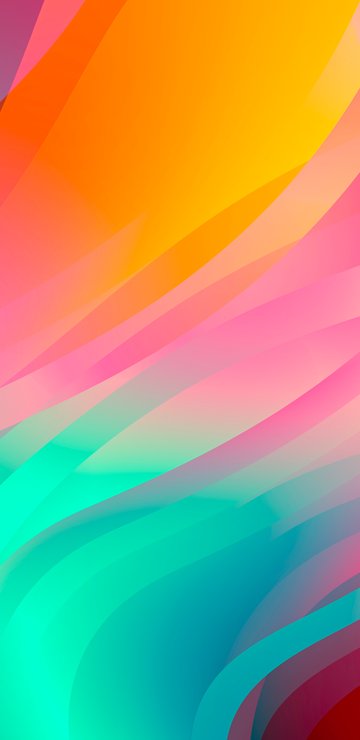 Abstract Neon Gradient Layers - Wallpapers for Samsung in 360x740 resolution