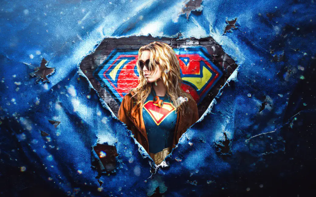 Supergirl Poster with Milly Alcock — desktop and phone wallpaper, free download