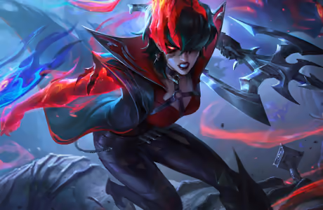 WSXGA обои бой (1440x900): Vayne, League Of Legends, женщина, брюнетка