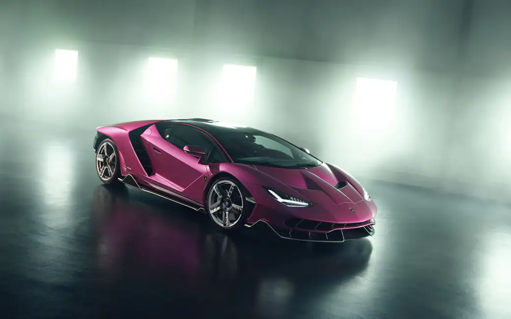 Фиолетовый Lamborghini Centenario купе — обои на рабочий стол и телефон
