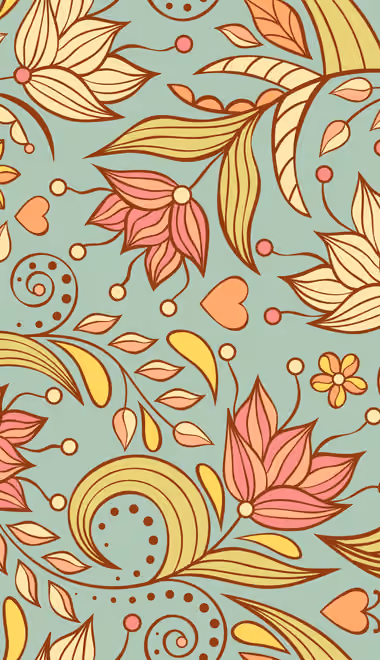Wallpapers for Samsung/LG (720x1280): flowers, pattern, leaves, arrangement
