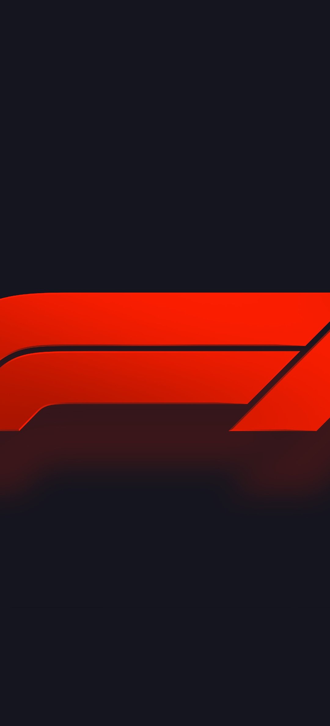 F1 Red Minimalist Logo - Wallpapers for Honor/Huawei in 1080x2376 resolution