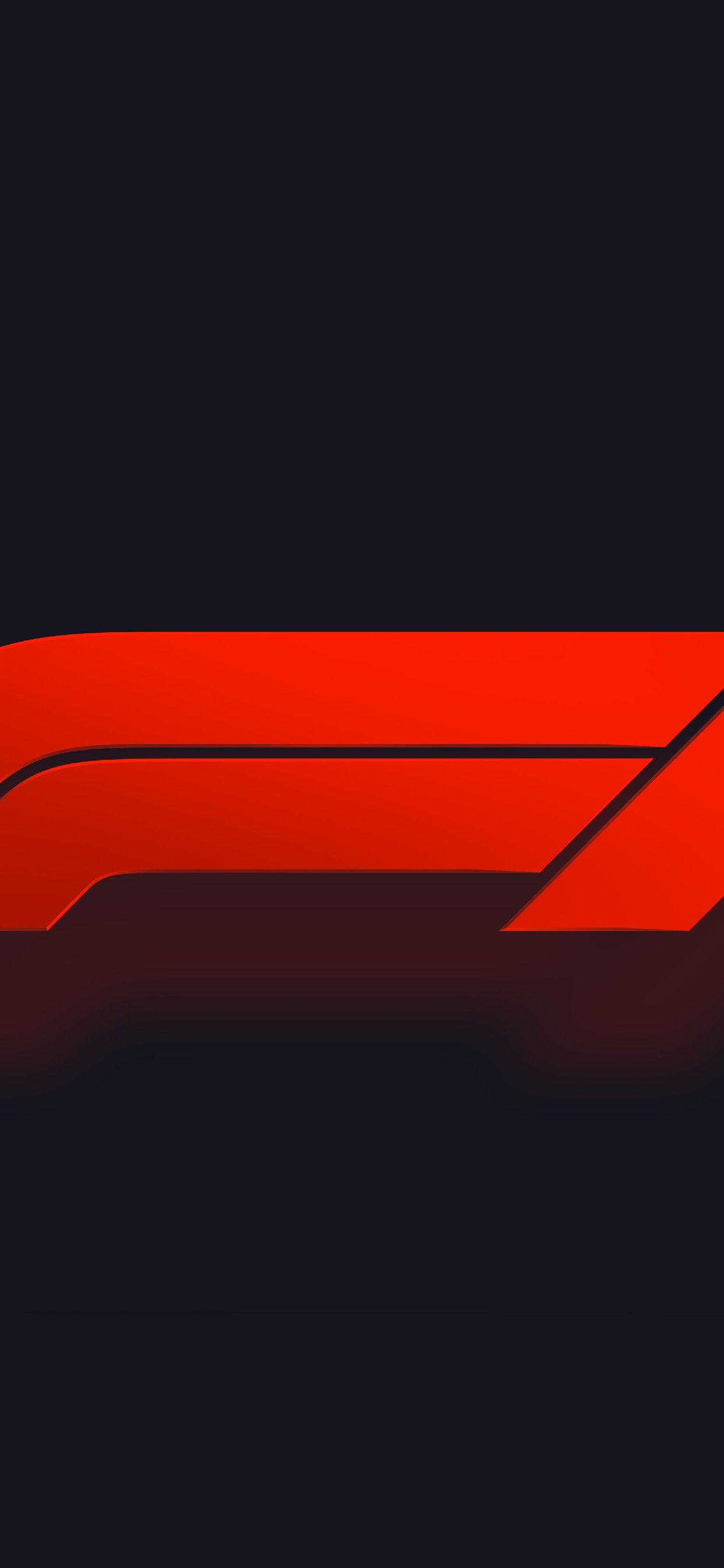 F1 Red Minimalist Logo - Wallpapers for iPhone 11 Pro Max in 1242x2688 resolution