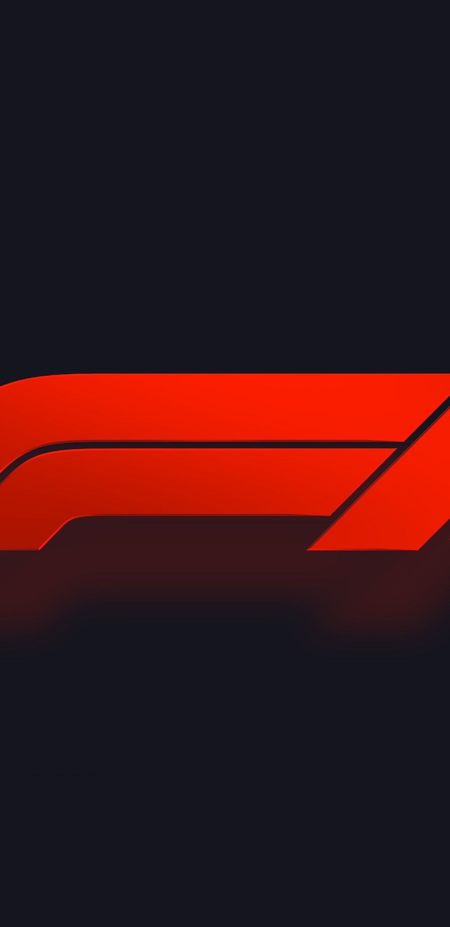 F1 Red Minimalist Logo - Wallpapers for Samsung Galaxy S8/S8+/Note 8/S9/S9+/Note 9 in 1440x2960 resolution