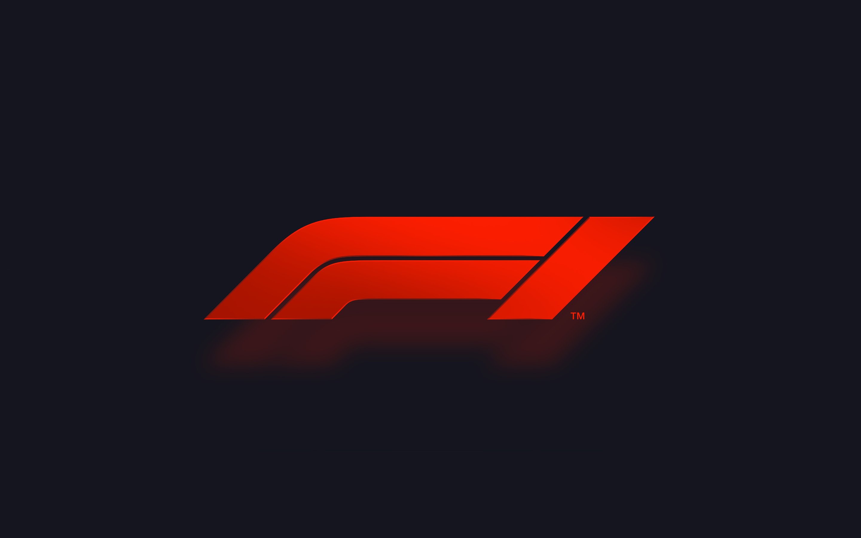 F1 Red Minimalist Logo - Wallpapers for Apple MacBook 15″ in 2880x1800 resolution