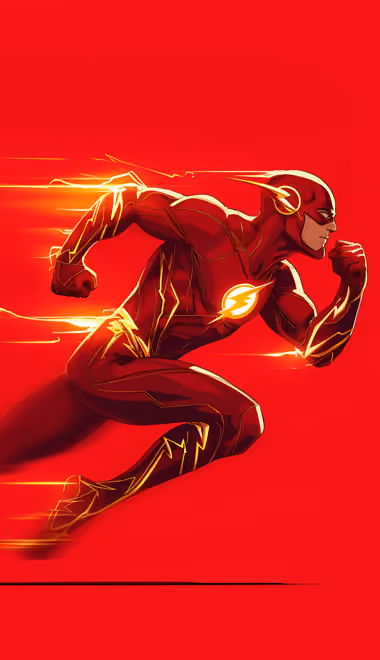 Обои молния для Xiaomi 15 (1200x2670): Флэш, DC Comics, комикс, костюм