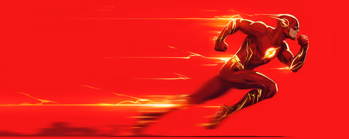 UltraWide 32:9 обои молния (3840x1080): Флэш, DC Comics, комикс, костюм