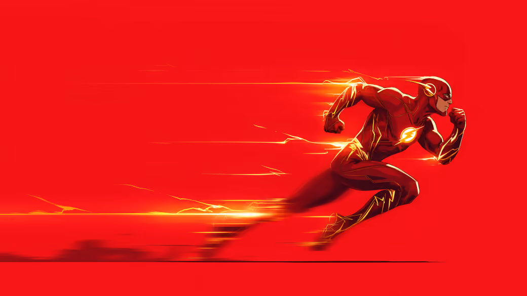 Flash Running with Lightning Sparks - Wallpapers for iPad Pro 12.9″ in 2732x2732 resolution