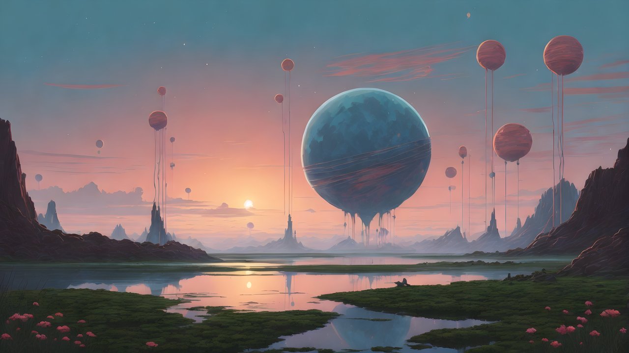 Mysterious alien planet - HDV 720p wallpapers in 1280x720 resolution