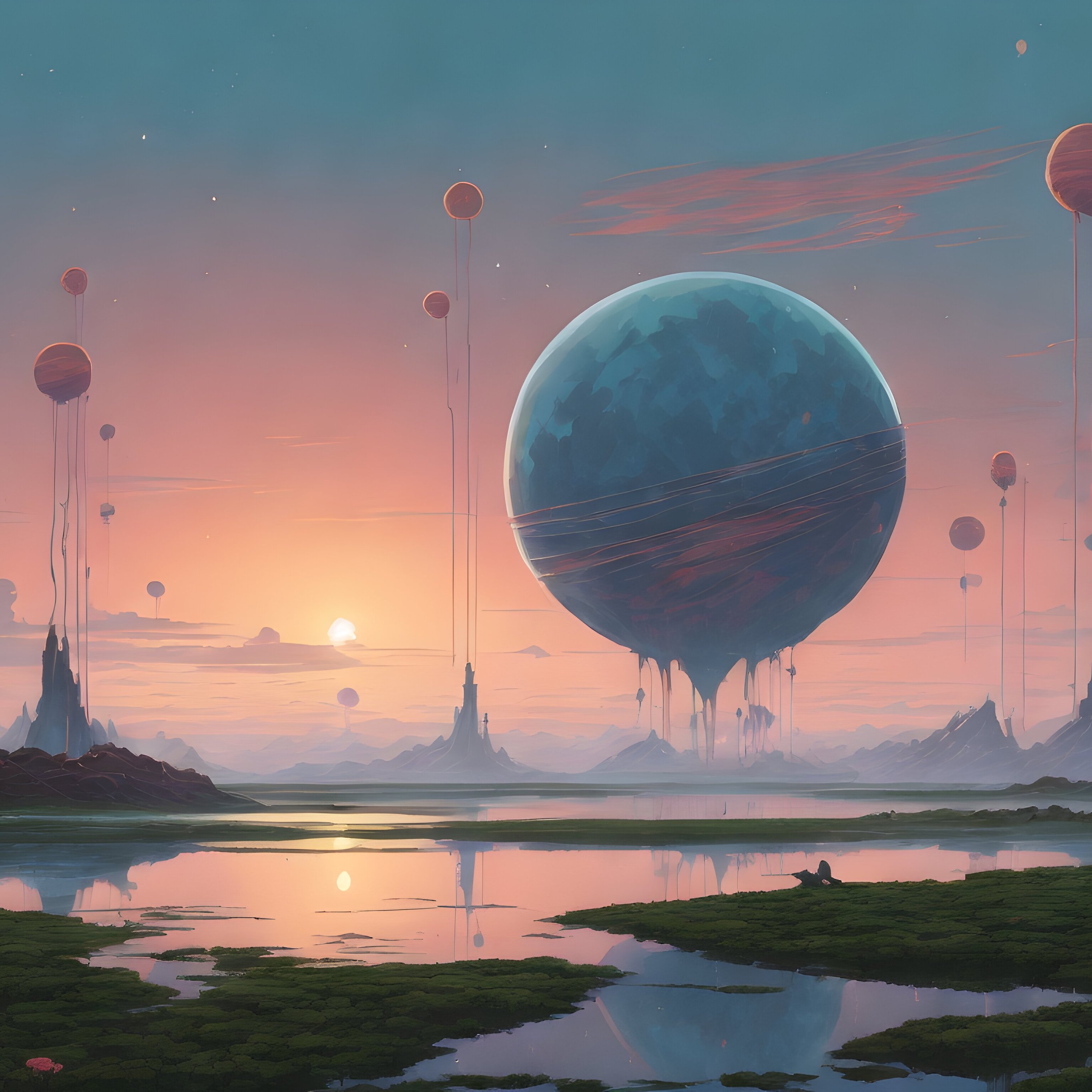 Mysterious alien planet - Wallpapers for iPad Pro 12.9″ in 2732x2732 resolution