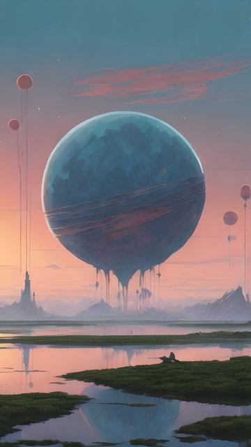 Mysterious alien planet - Wallpapers for Nokia, Samsung in 360x640 resolution