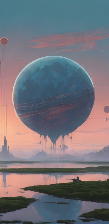 Mysterious alien planet - Wallpapers for Samsung in 360x740 resolution