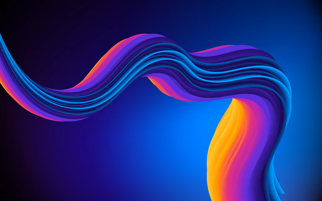 Abstract background with multicolored wave - 2K Quad HD wallpapers in 2560x1440 resolution