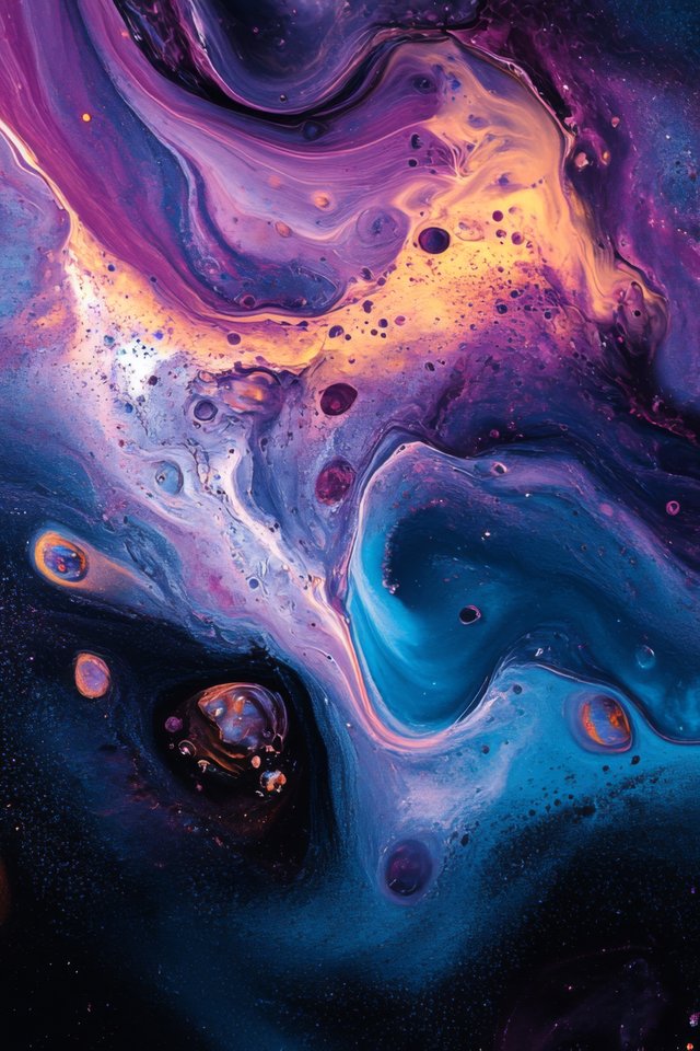 Colorful Paint Swirl Pattern - Wallpapers for iPhone 4/4S in 640x960 resolution