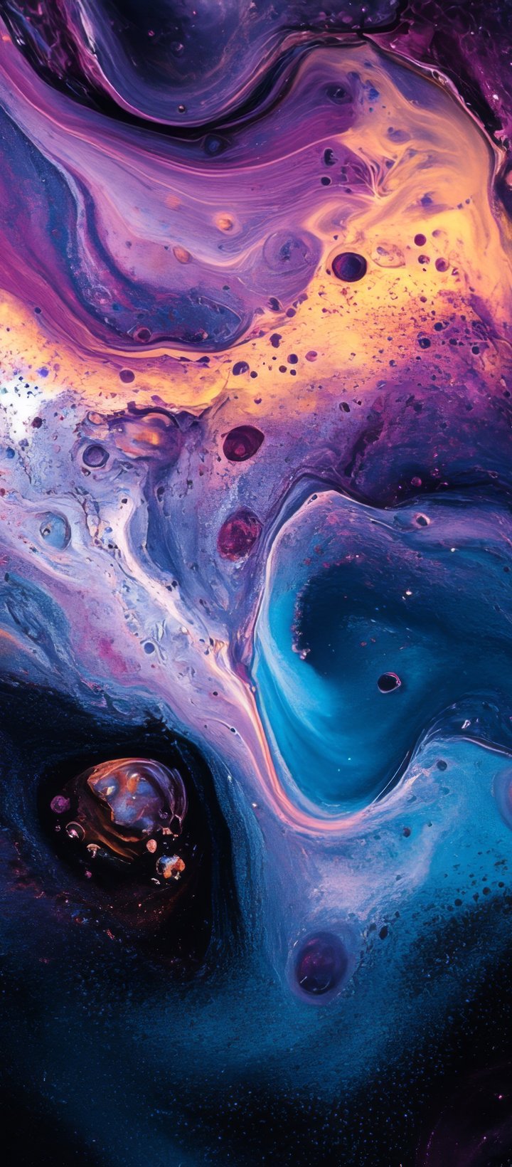 Colorful Paint Swirl Pattern - Wallpapers for Xiaomi Redmi 14C, POCO C71/C75/M7, Infinix Note 8 in 720x1640 resolution
