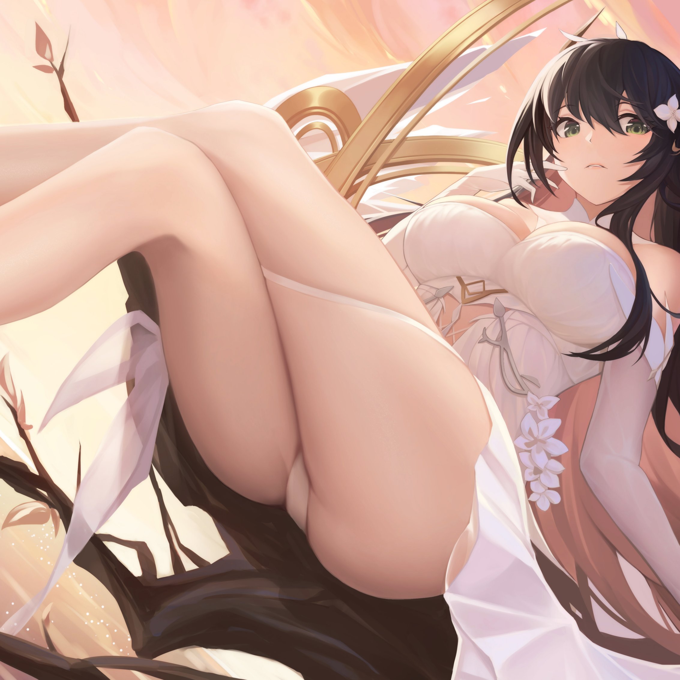 Indomitable from Azur Lane in an evening dress - Wallpapers for iPad mini 8.3″ in 2266x2266 resolution