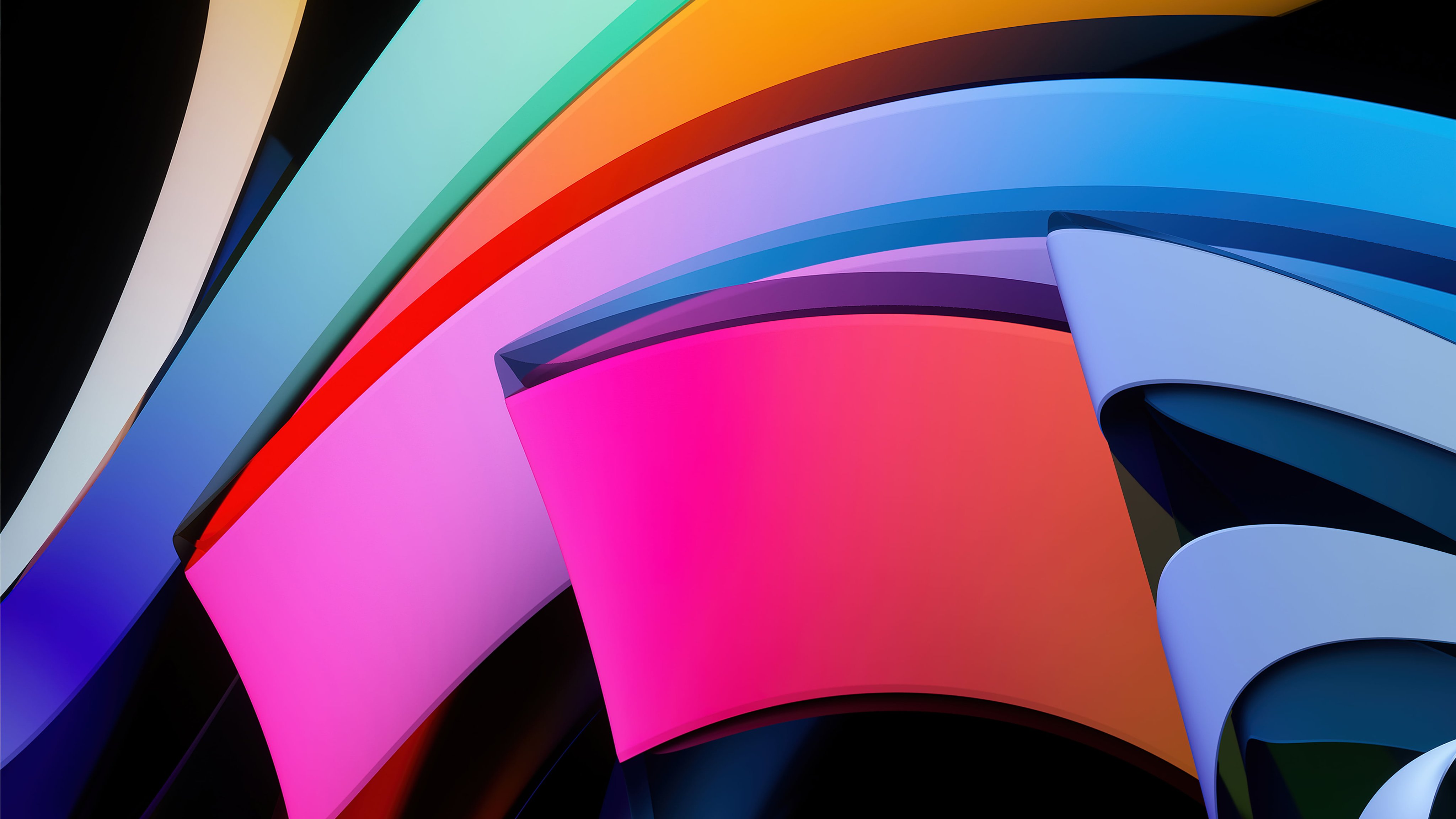Gradient Layers with Spectrum Waves - Wallpapers for Apple iMac 21.5″ in 4096x2304 resolution