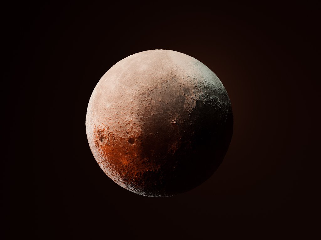 Moon Crater Orbit Render - XVGA wallpapers in 1024x768 resolution