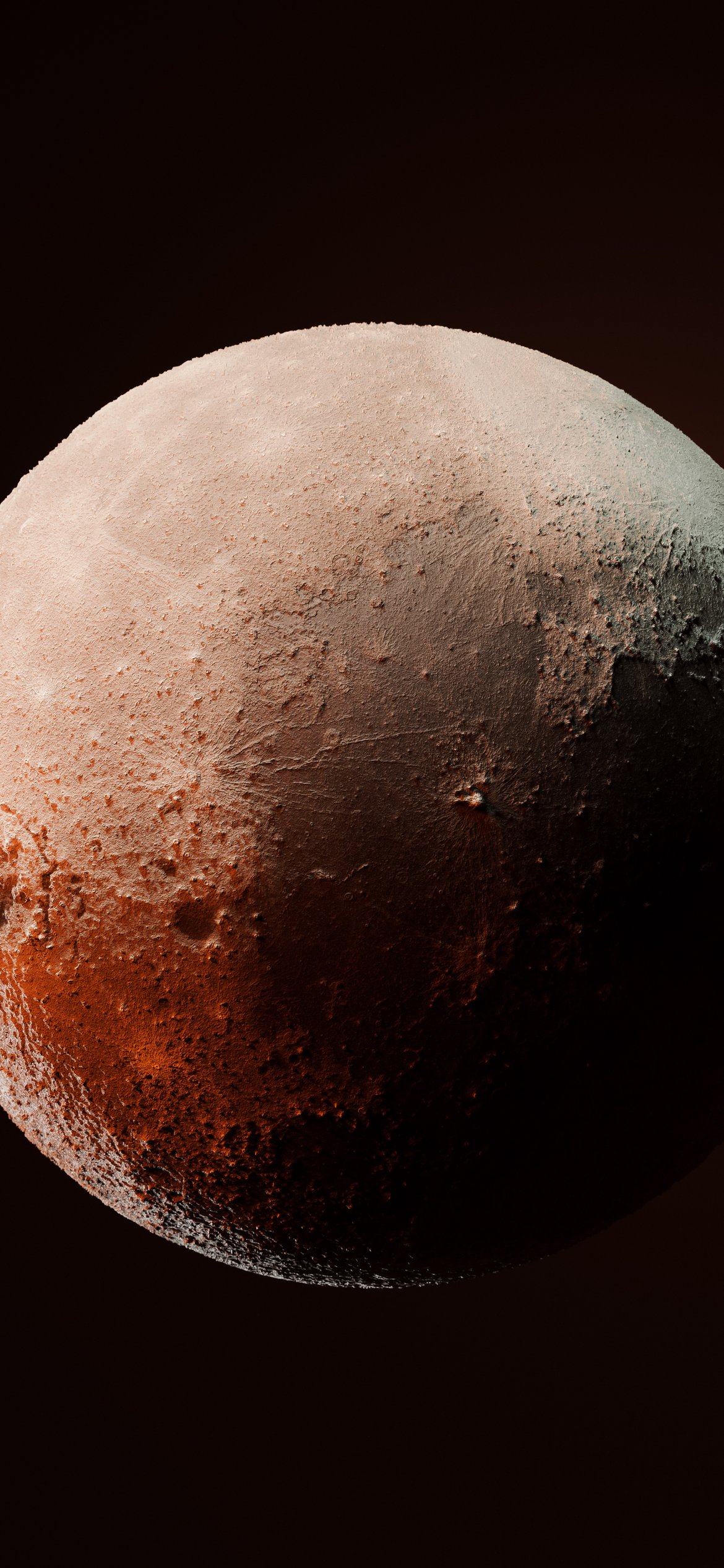 Moon Crater Orbit Render - Wallpapers for iPhone 12 Pro/13 Pro/14 in 1170x2532 resolution