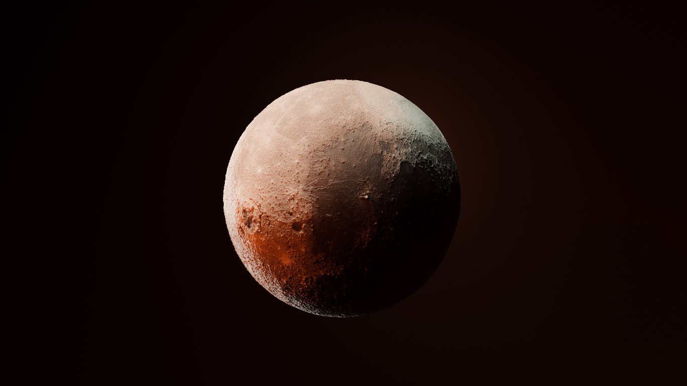 Moon Crater Orbit Render - Laptop Wallpapers in 1366x768 resolution