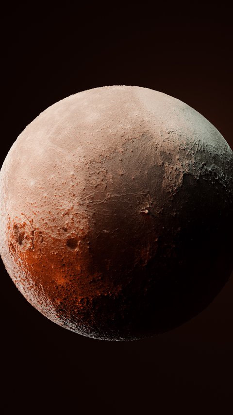 Moon Crater Orbit Render - Wallpapers for LG/ASUS in 480x854 resolution