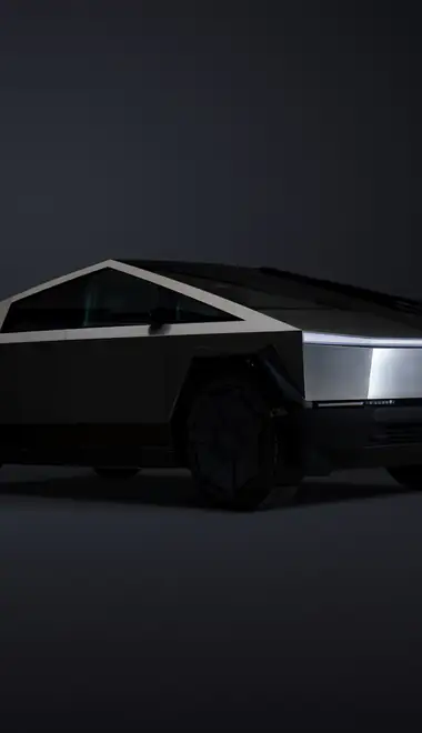 Обои электромобиль для iPhone X/XS/11 Pro (1125x2436): Tesla Cybertruck, пикап, грузовик, футуризм