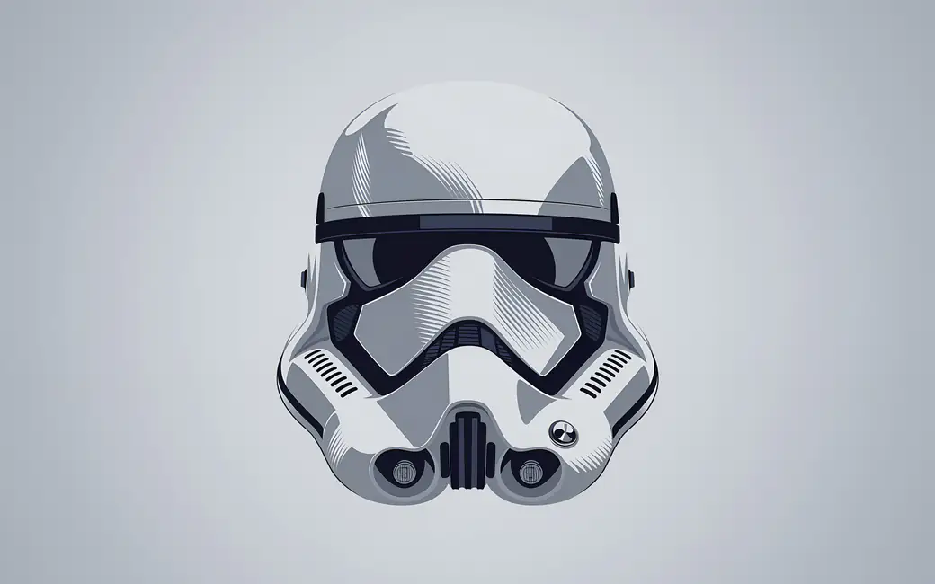 Star Wars Stormtrooper Helmet — desktop and phone wallpaper, free download