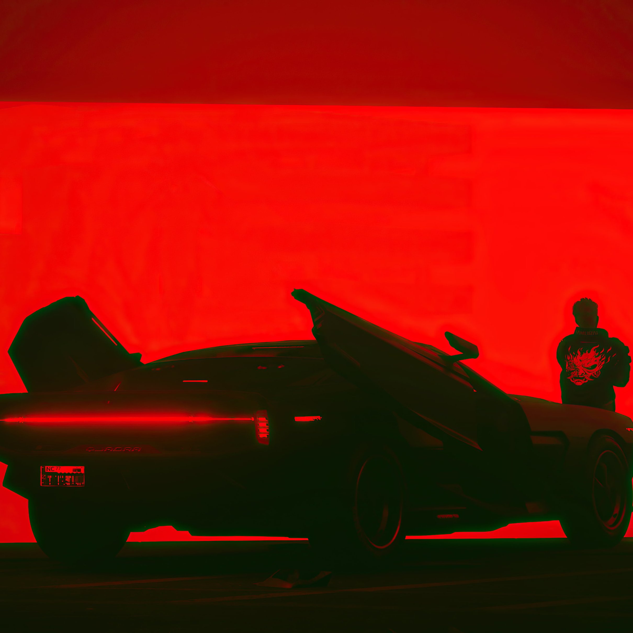 Cyberpunk 2077 Night Scene - Wallpapers for iPad Pro 11″ 2024 in 2420x2420 resolution