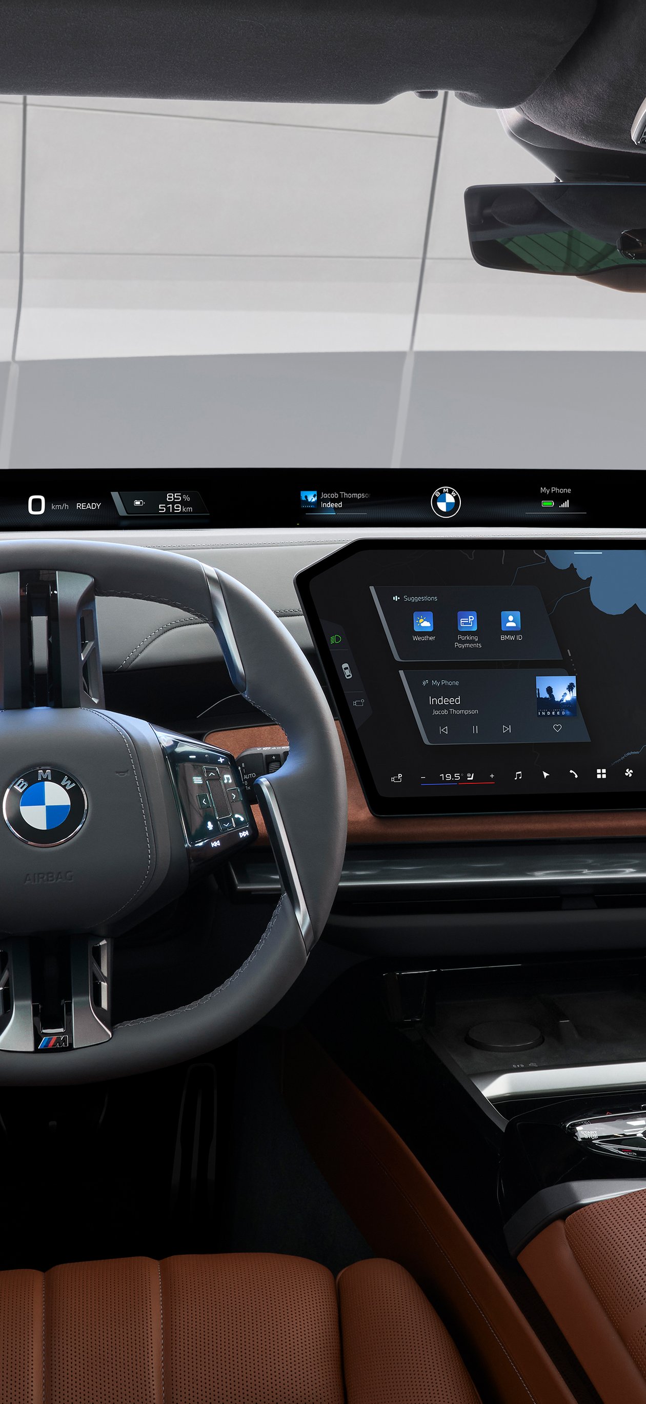Интерьер BMW i7 G70 - Обои для iPhone Air в разрешении 1260x2736