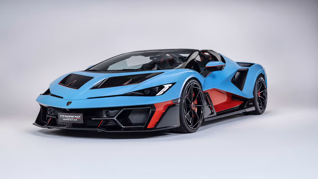 Lamborghini Fenomeno Roadster Front View — desktop and phone wallpaper, free download