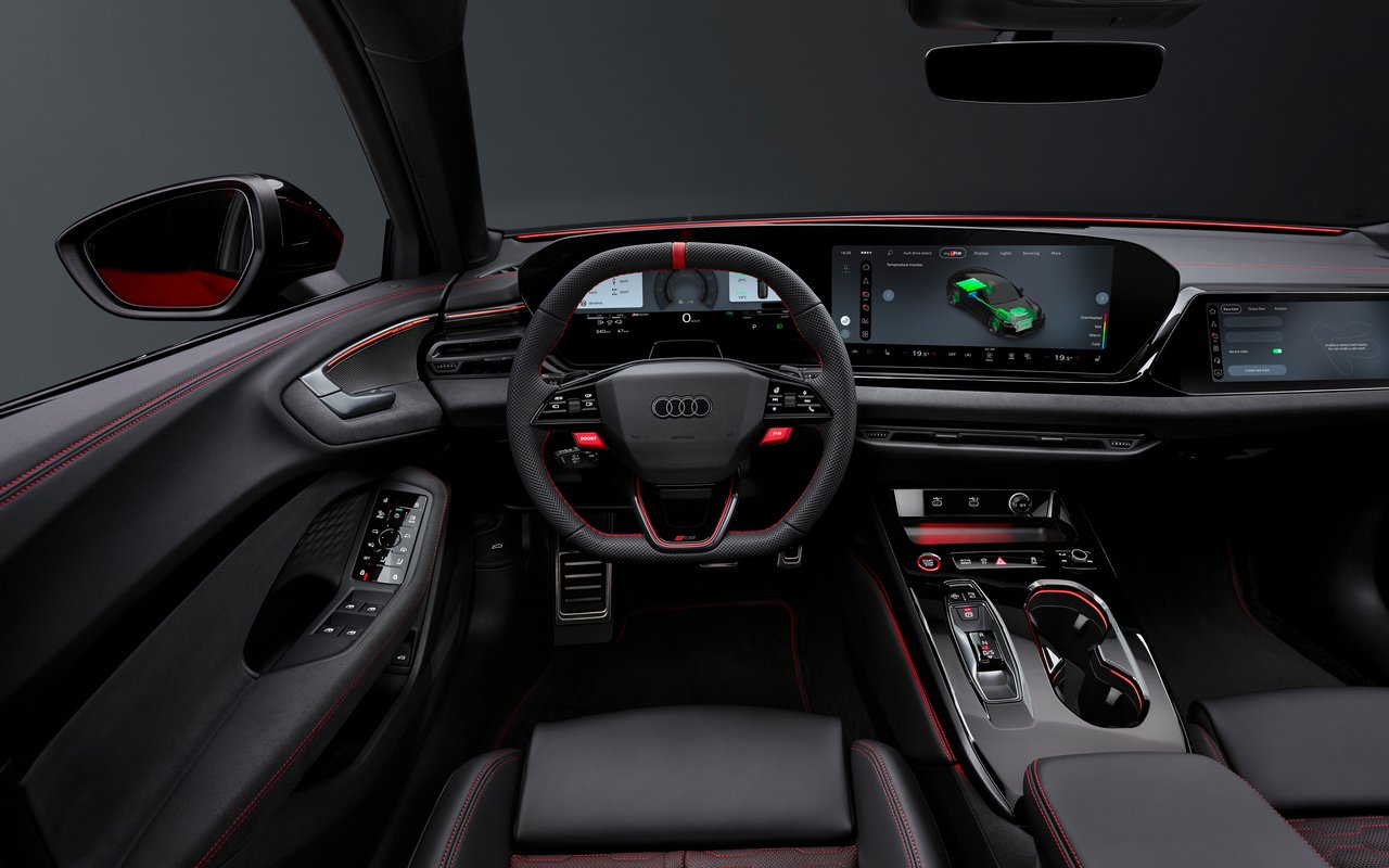 Интерьер Audi RS 5 Avant - WXGA_1280 обои в разрешении 1280x800
