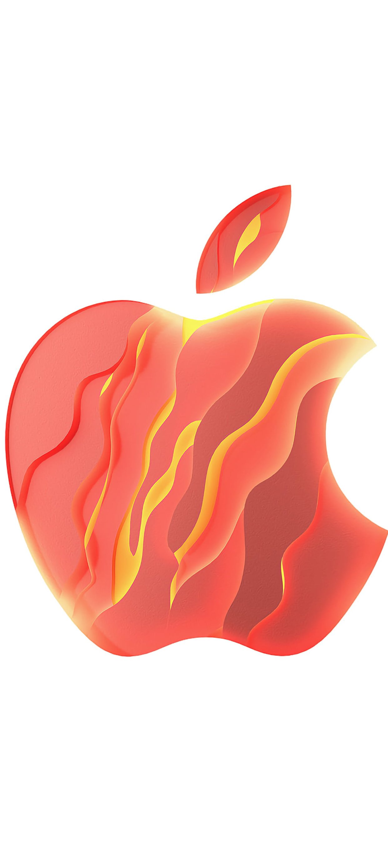 Apple Logo Red Minimalism - Wallpapers for iPhone 11 Pro Max in 1242x2688 resolution