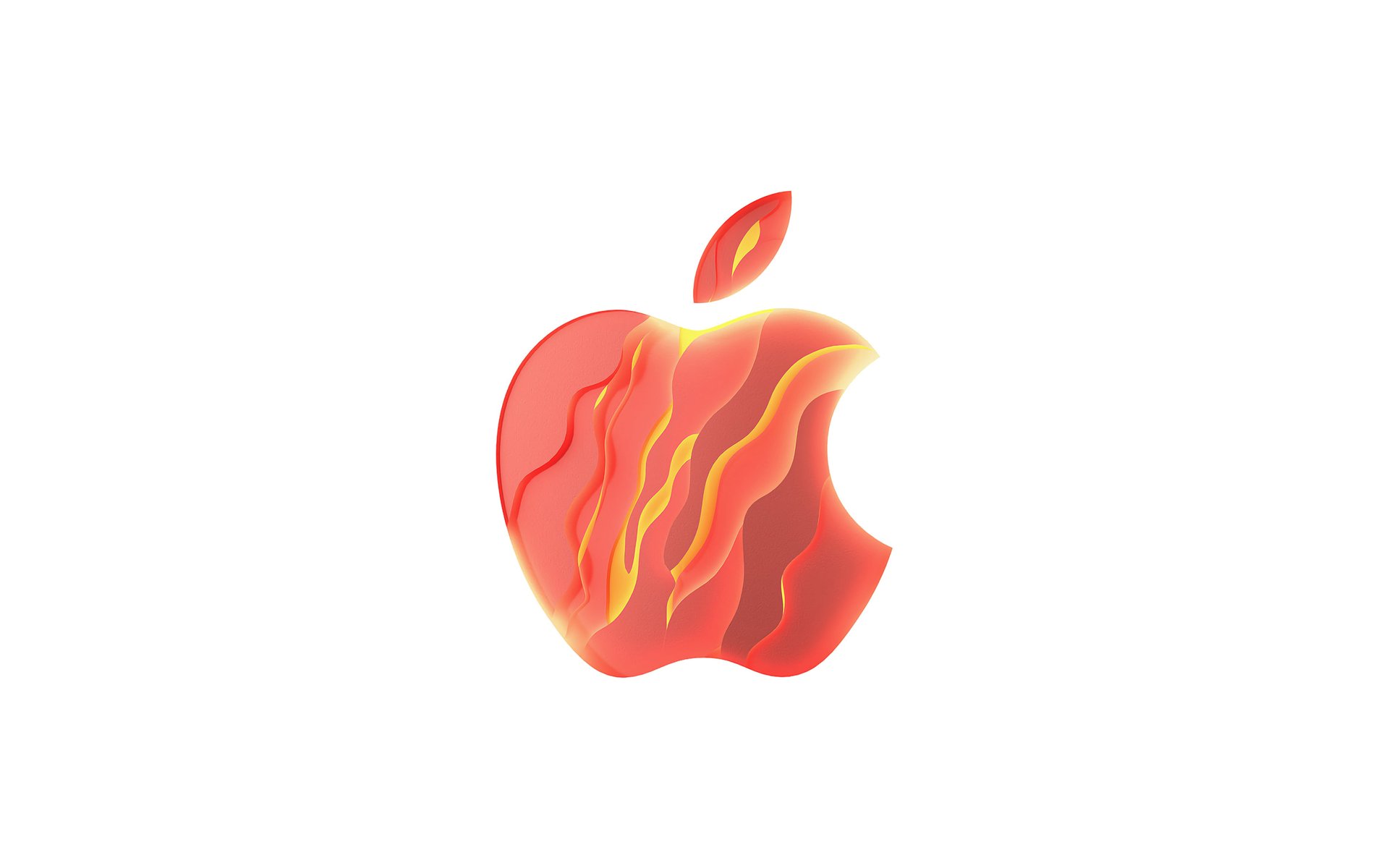 Красный логотип Apple - WUXGA обои в разрешении 1920x1200