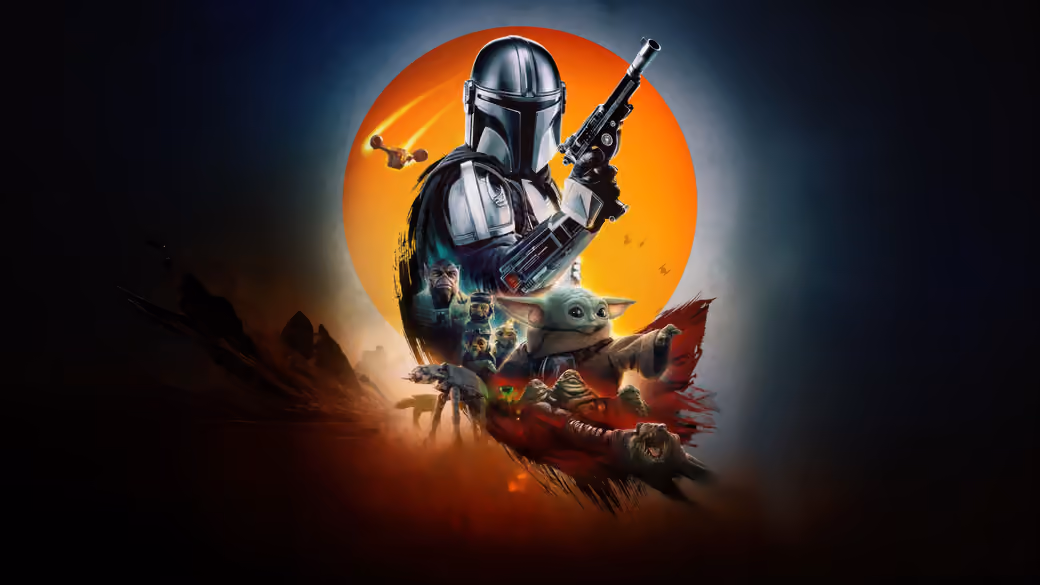 Постер фильма The Mandalorian - Обои для Apple iMac 21.5″ в разрешении 4096x2304