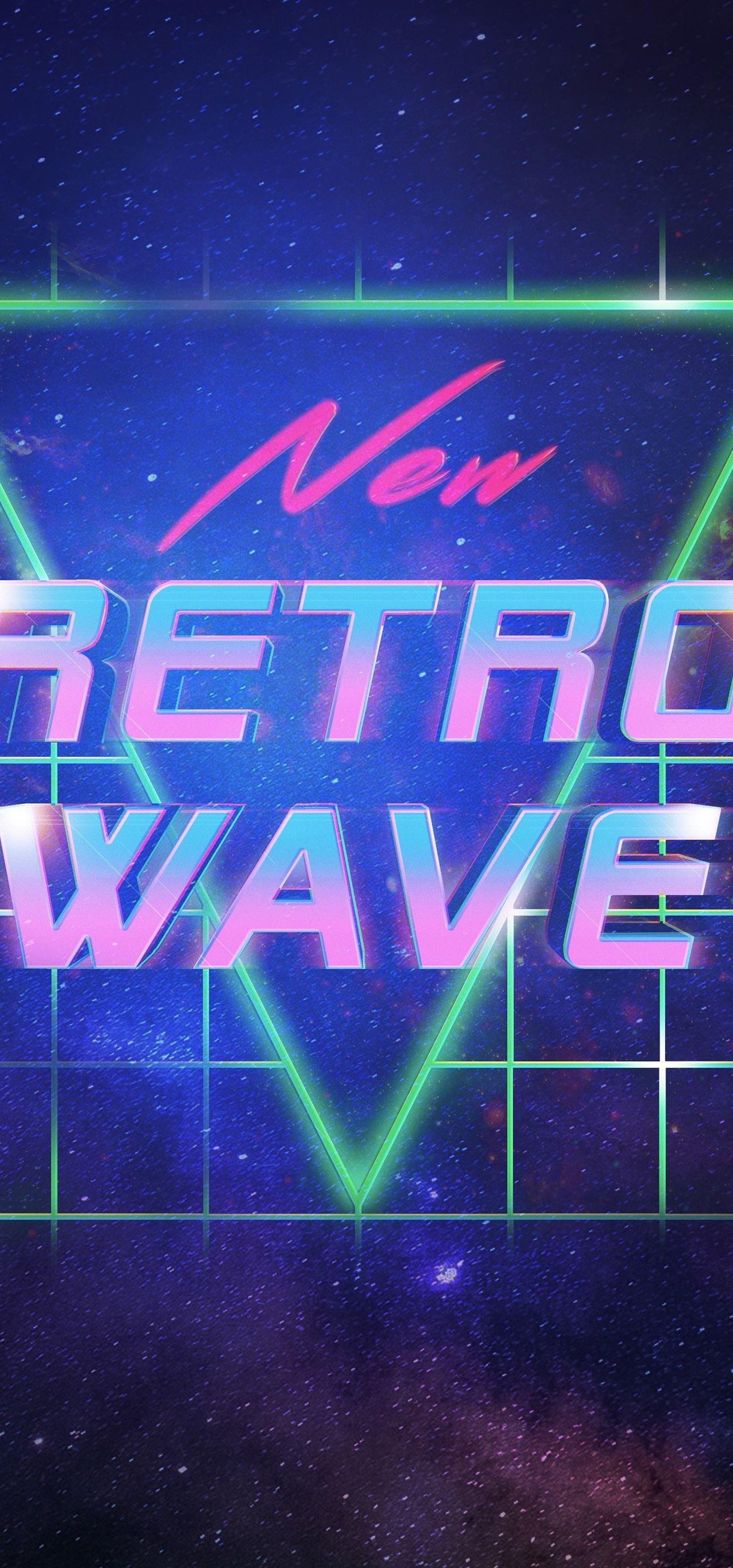 Retro Wave Neon Logo Galaxy - Wallpapers for Xiaomi 17/17 Pro in 1220x2608 resolution