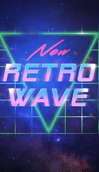 Retro Wallpapers for iPhone 12 mini/13 mini, Samsung Galaxy S24/S24 FE/S25/S25 FE/S26/A55/A56/A35/A26/A16/M15, Xiaomi, Sony Xperia (1080x2340): retrowave, neon, poster, night