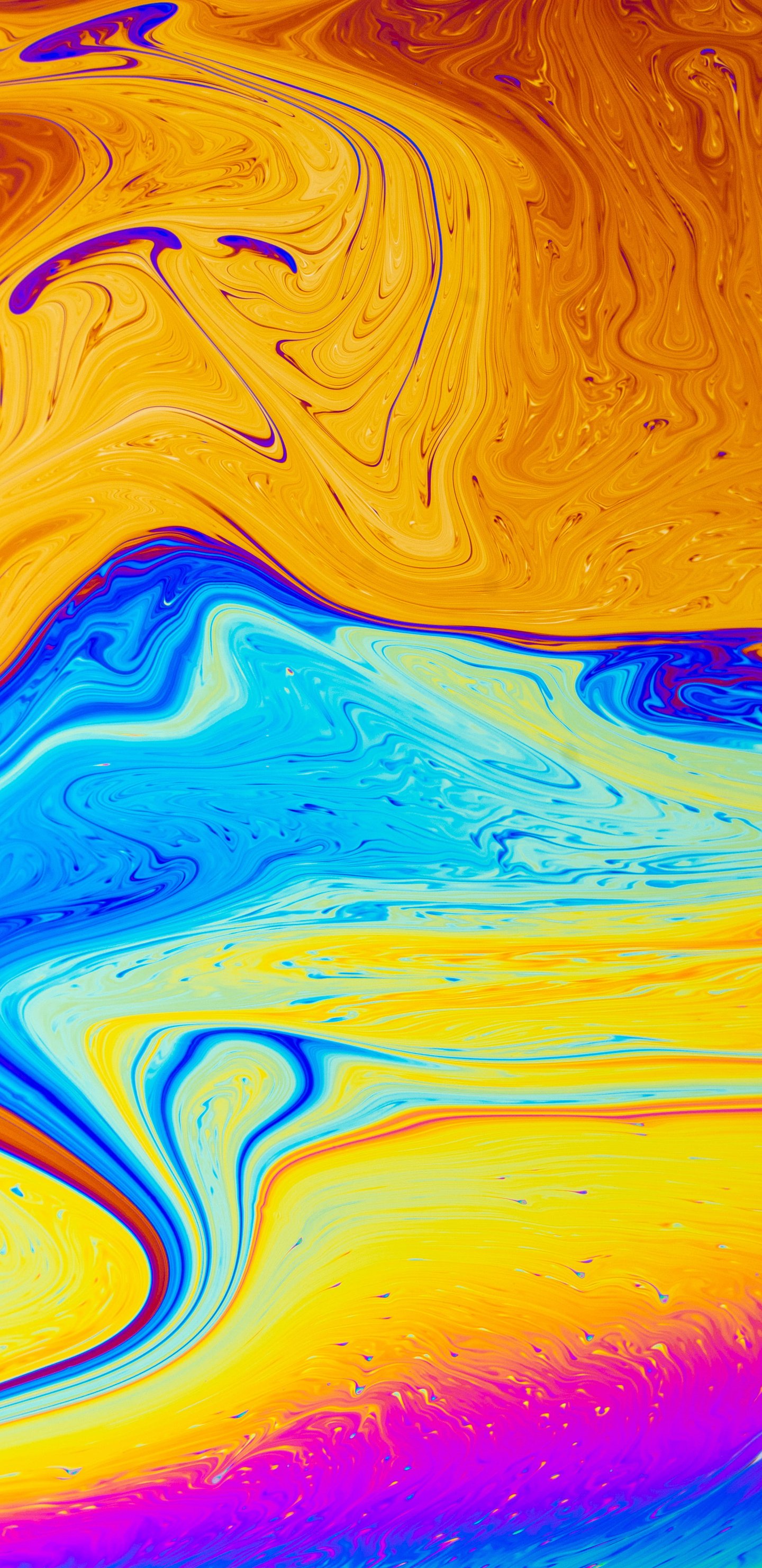 Rainbow Soap Swirl Pattern - Wallpapers for Samsung Galaxy S8/S8+/Note 8/S9/S9+/Note 9 in 1440x2960 resolution