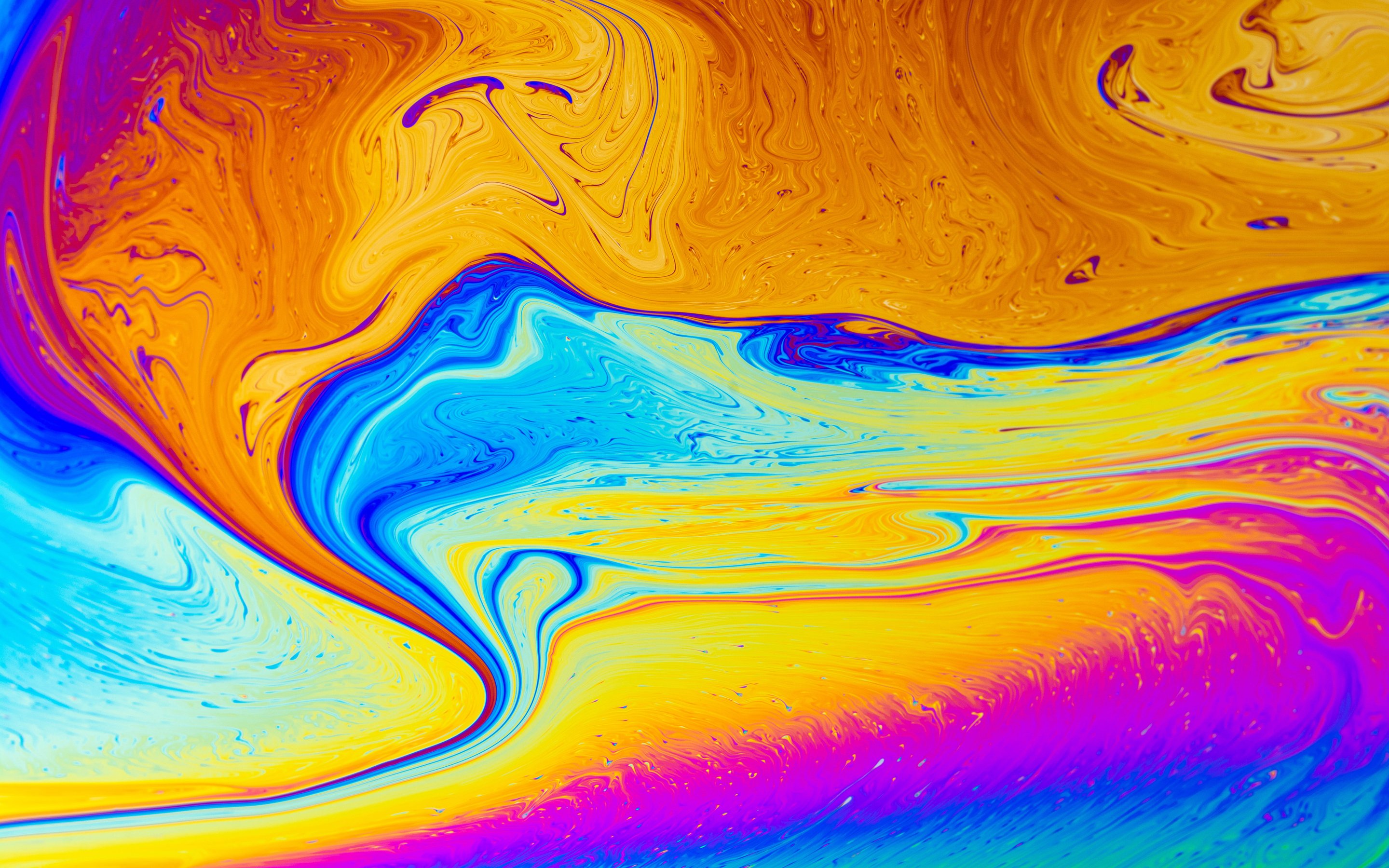 Rainbow Soap Swirl Pattern - Wallpapers for Apple MacBook 15″ in 2880x1800 resolution
