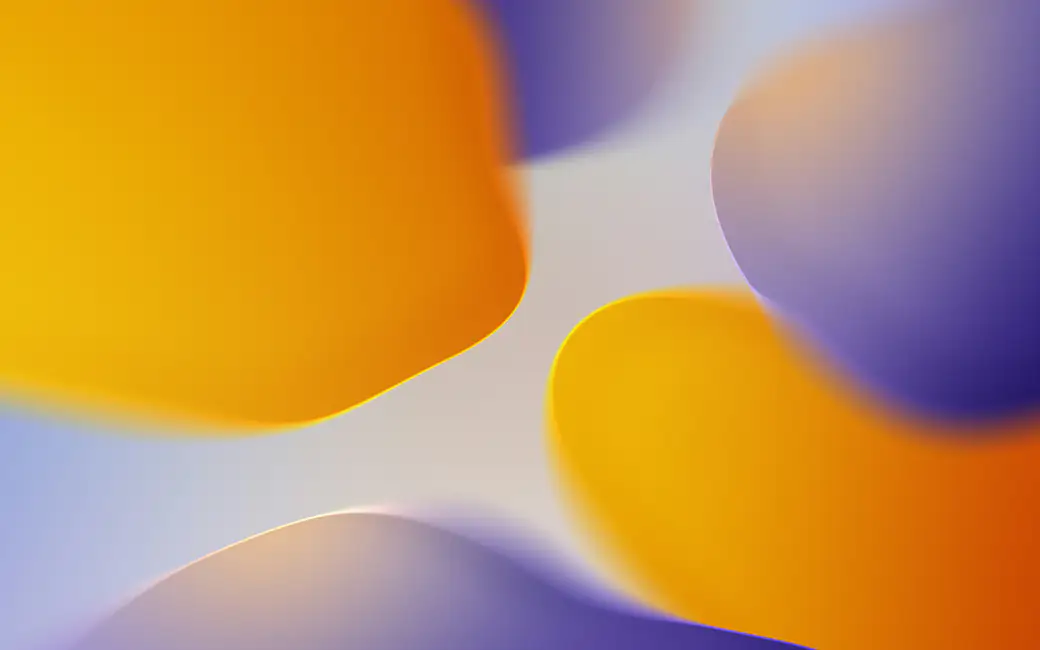 Orange and purple bubbles — desktop and phone wallpaper, free download
